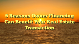 Read more about the article 5 Reasons Owner Financing Can Benefit Your Real Estate Transaction